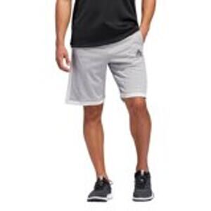 Men's M Adidas Gray & White Athletic Drawstring Pocket Shorts